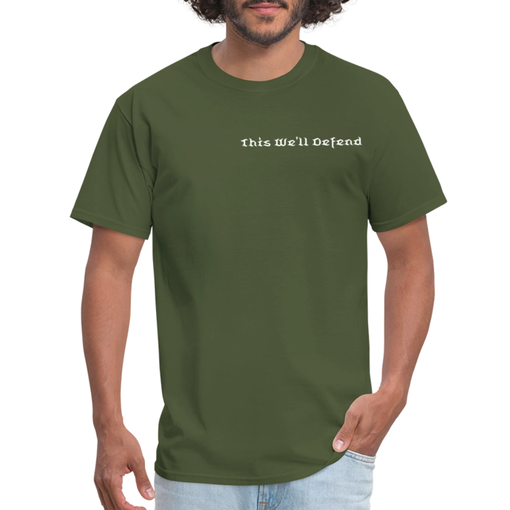 This We'll Defend Army Back Design Unisex Classic T-Shirt - military green