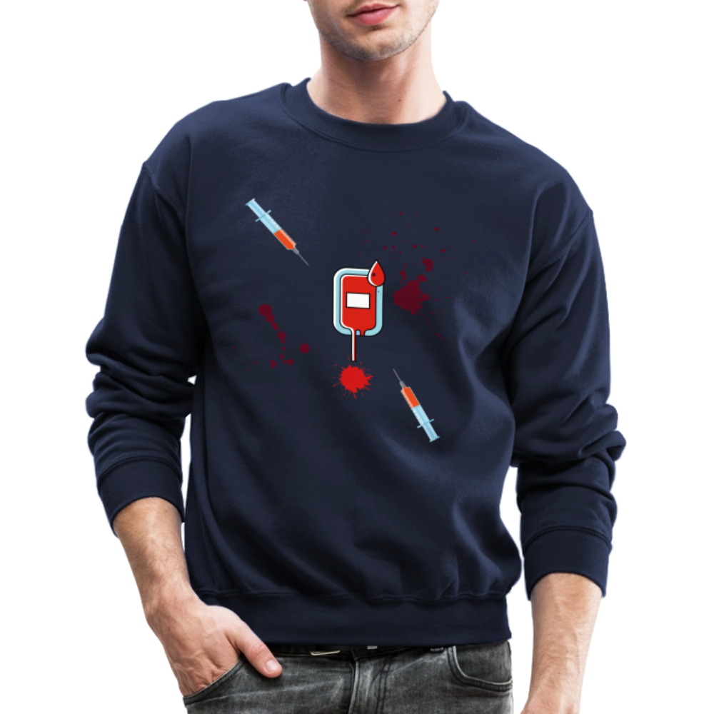 Vet Vampire Crewneck Sweatshirt - navy