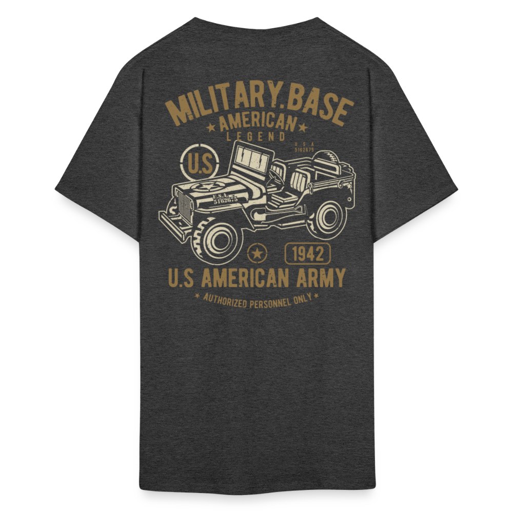 This We'll Defend Army Back Design Unisex Classic T-Shirt - heather black