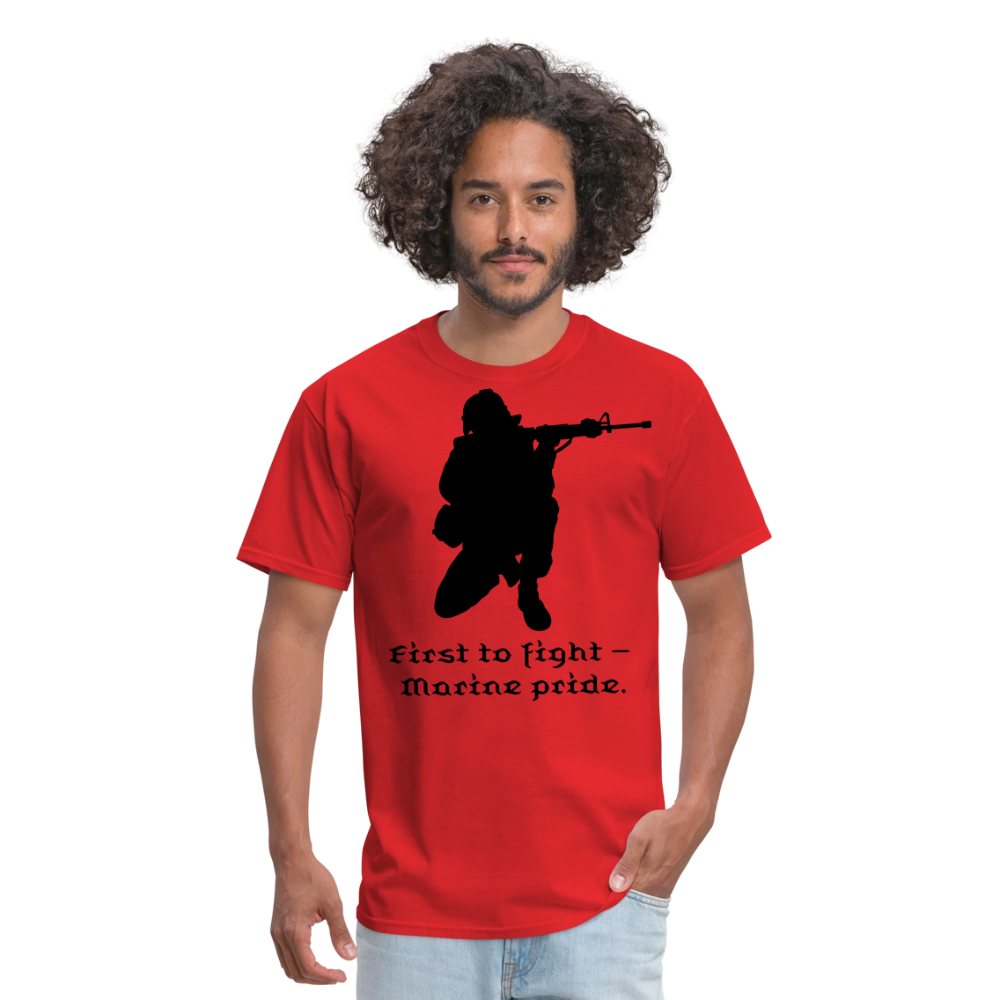 First To Fight Unisex Classic T-Shirt - red