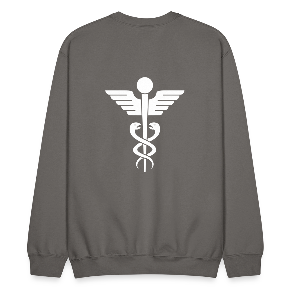 Vet Vampire Crewneck Sweatshirt - asphalt gray