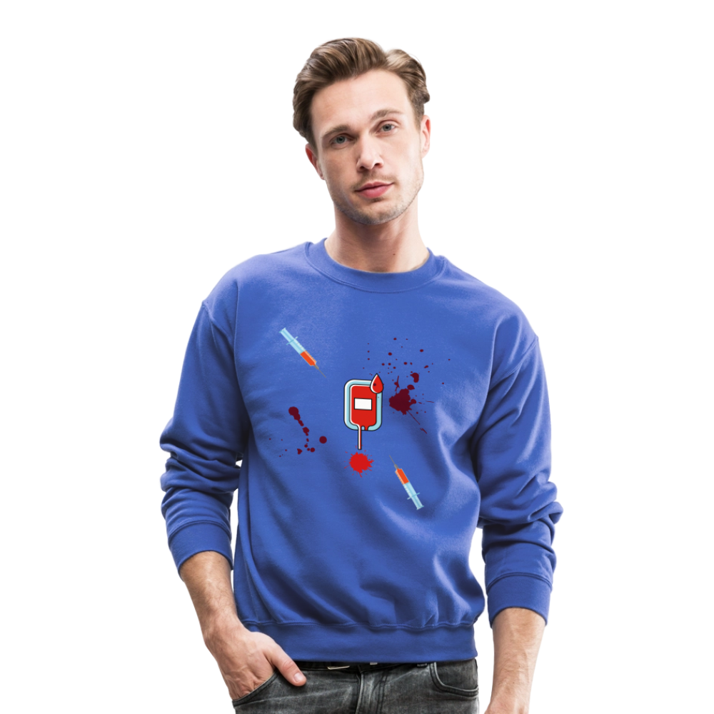 Vet Vampire Crewneck Sweatshirt - royal blue