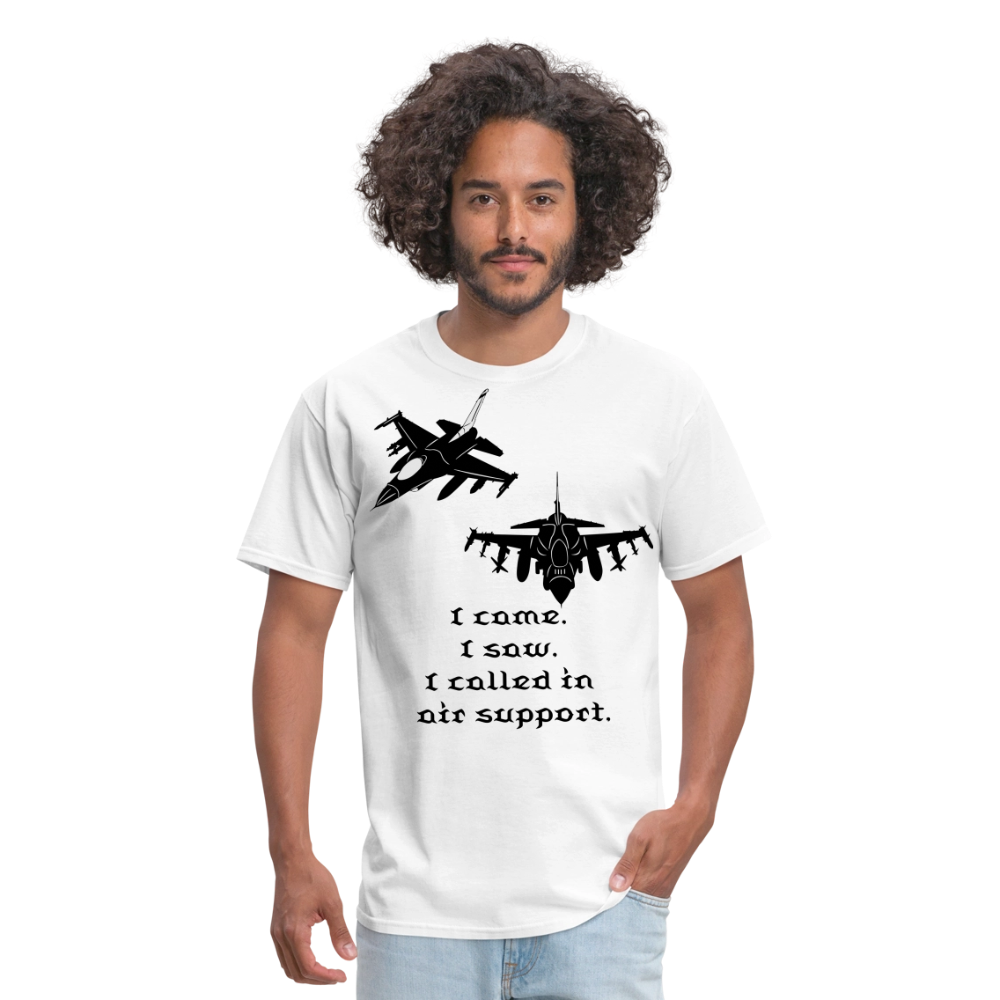 I Came I Saw Unisex Classic T-Shirt - white