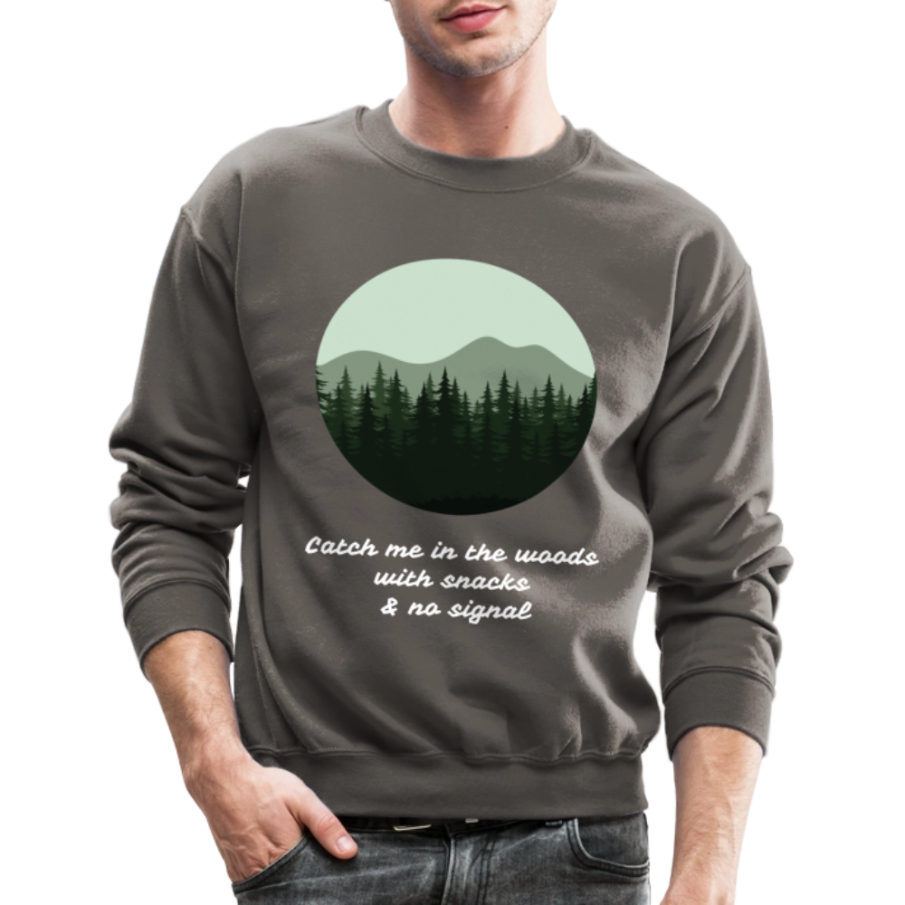 Hiking Unisex Crewneck Sweatshirt - asphalt gray