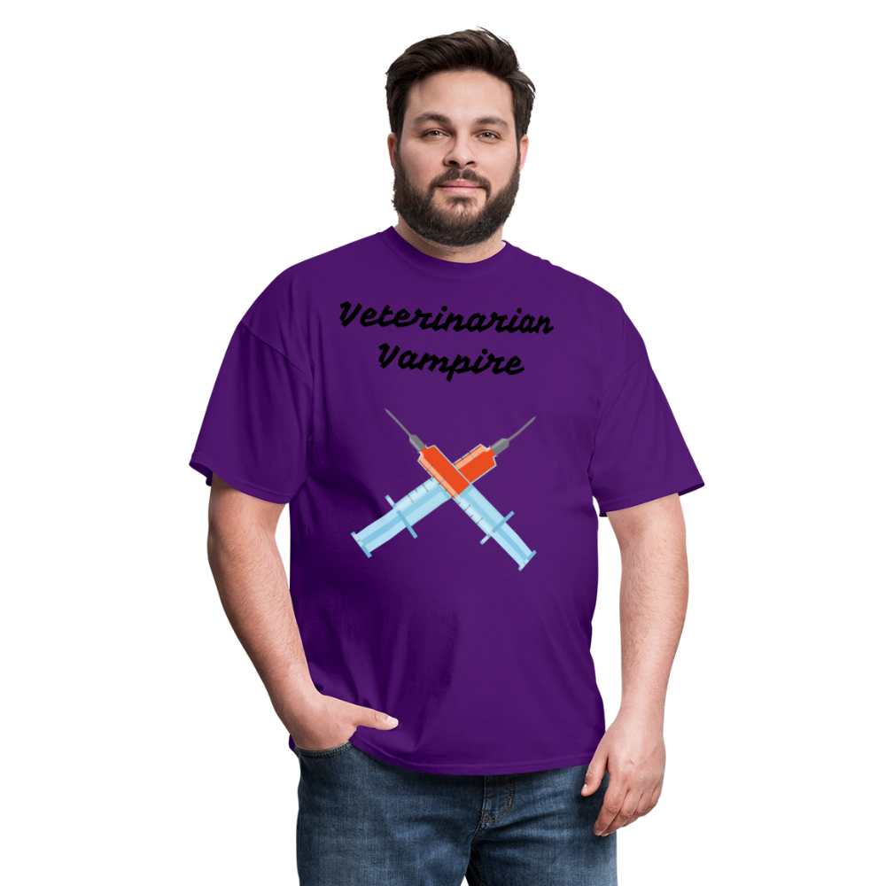 Veterinarian Vampire Unisex Classic T-Shirt - purple