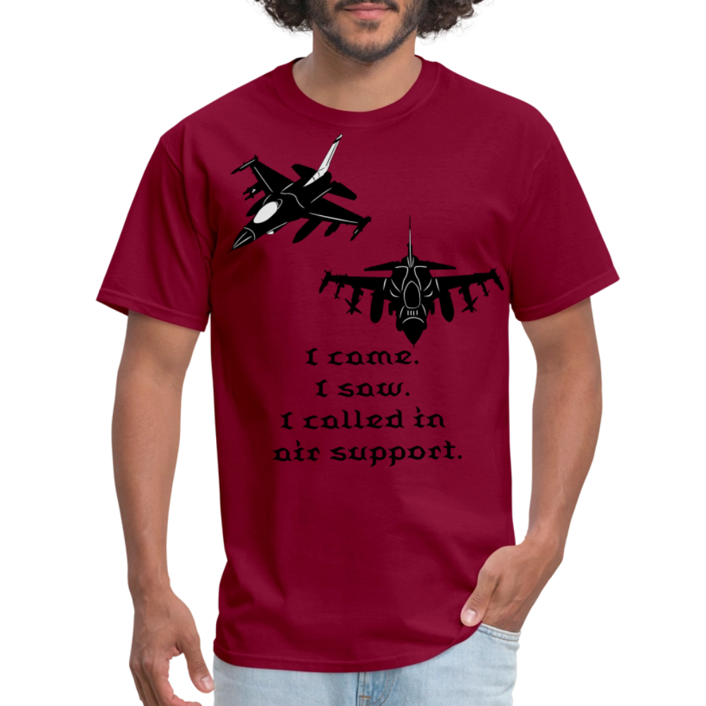 I Came I Saw Unisex Classic T-Shirt - burgundy