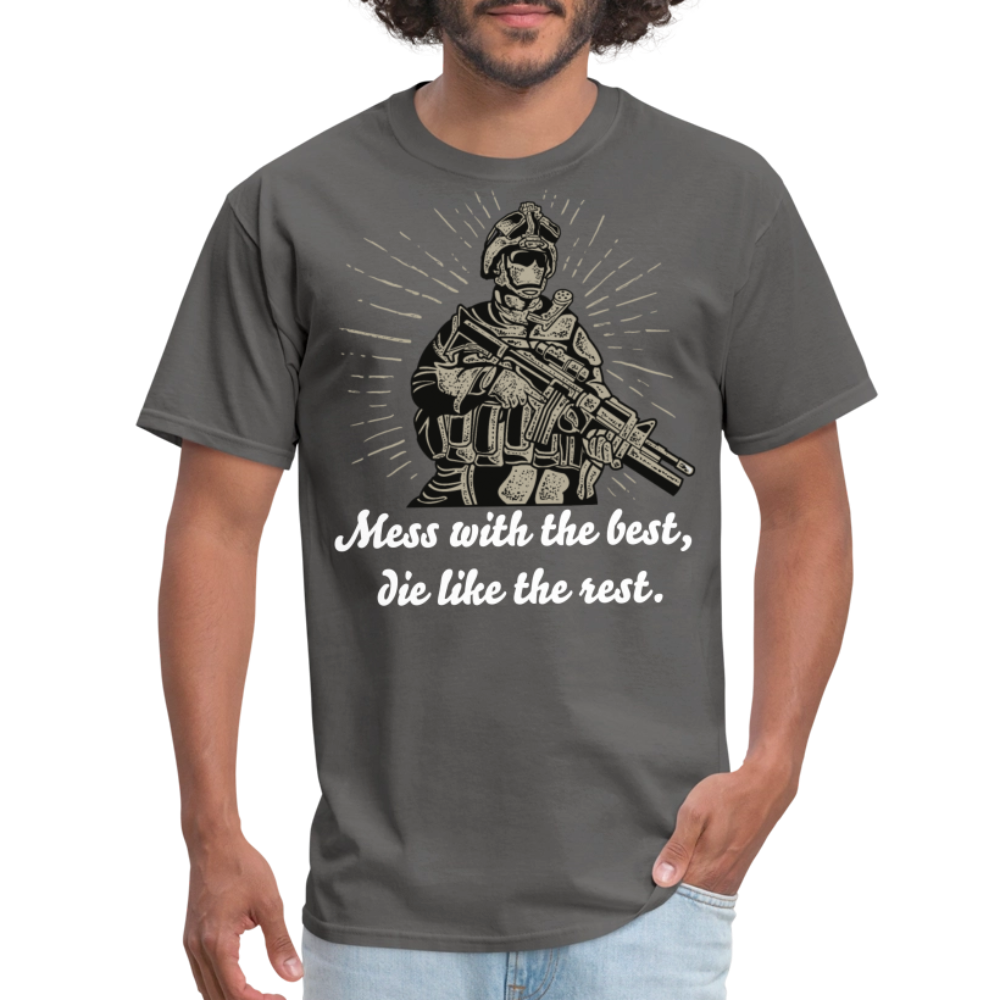Mess With The Best Unisex Classic T-Shirt - charcoal