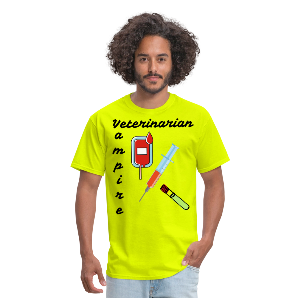 Veterinarian Vampire Unisex Classic T-Shirt - safety green