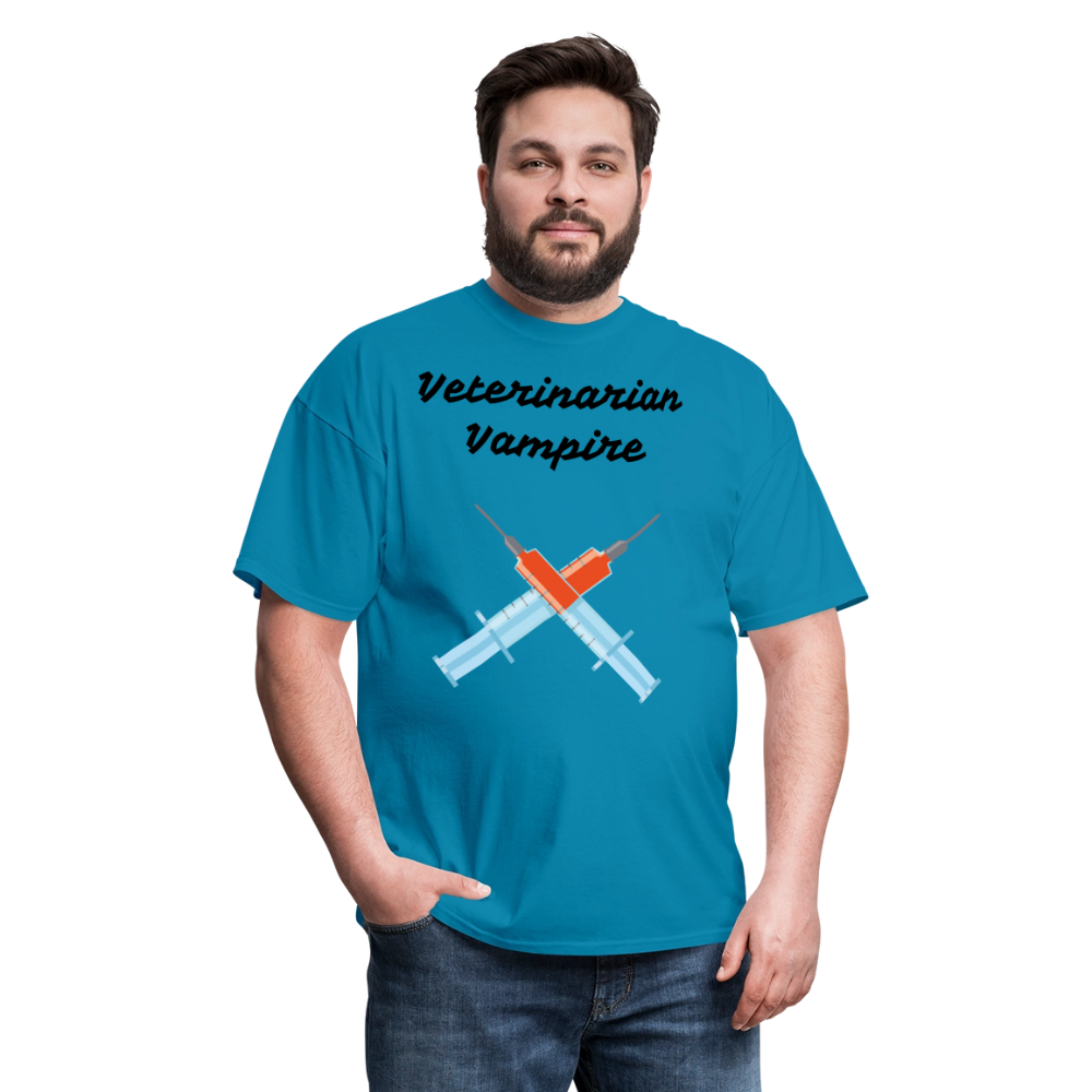 Veterinarian Vampire Unisex Classic T-Shirt - turquoise