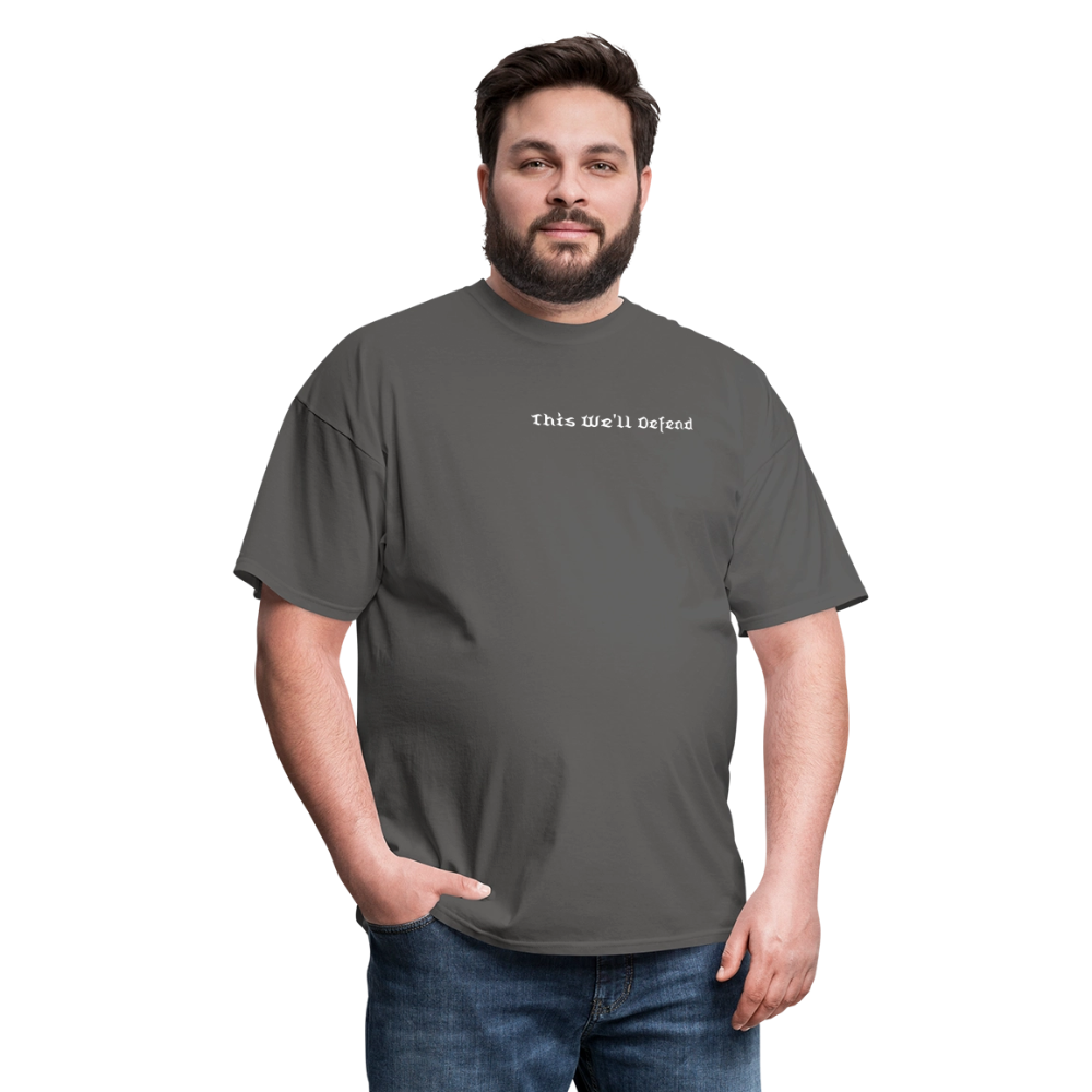 This We'll Defend Army Back Design Unisex Classic T-Shirt - charcoal