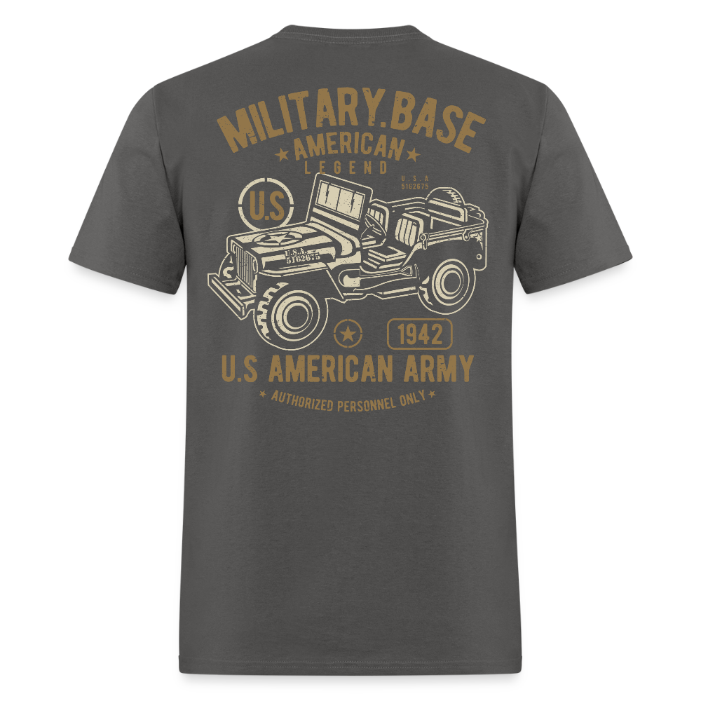 This We'll Defend Army Back Design Unisex Classic T-Shirt - charcoal