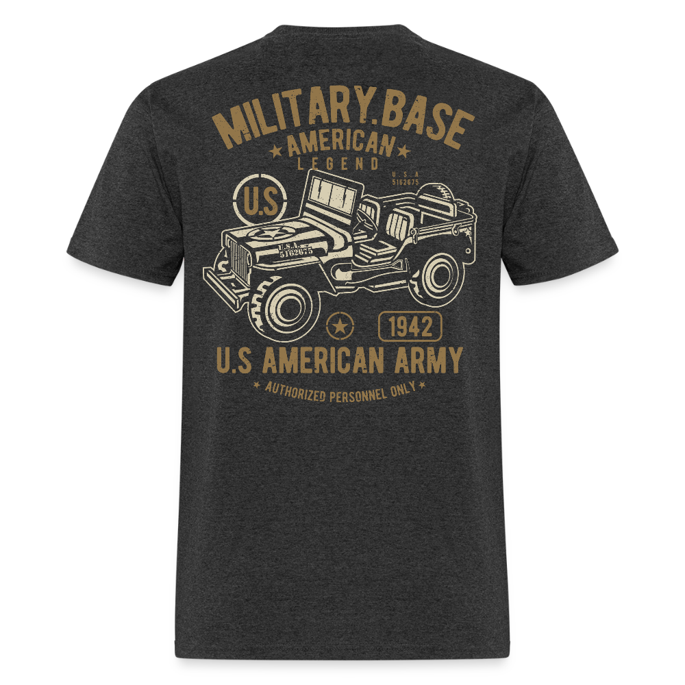 This We'll Defend Army Back Design Unisex Classic T-Shirt - heather black