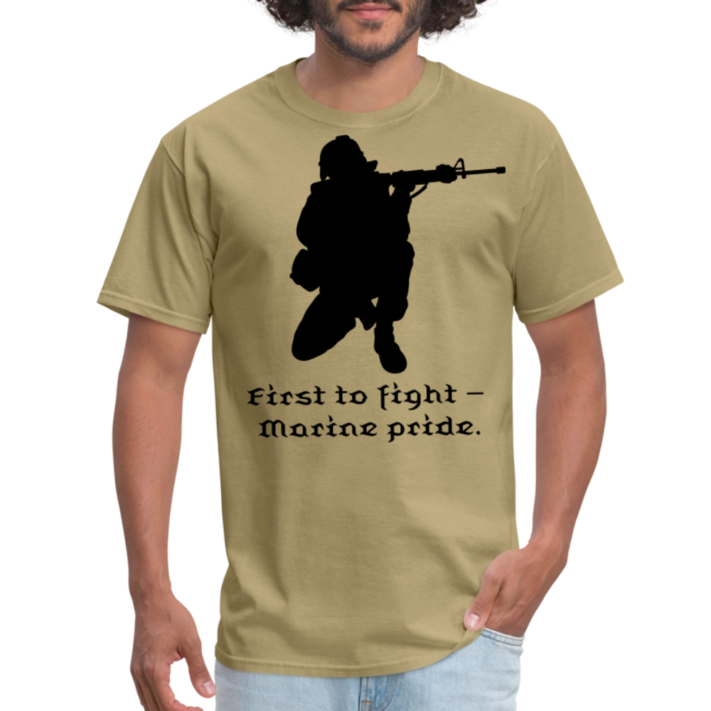 First To Fight Unisex Classic T-Shirt - khaki