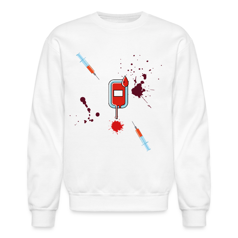 Vet Vampire Crewneck Sweatshirt - white