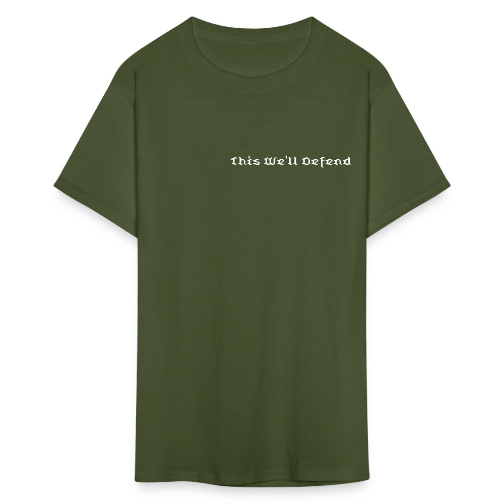 This We'll Defend Army Back Design Unisex Classic T-Shirt - military green