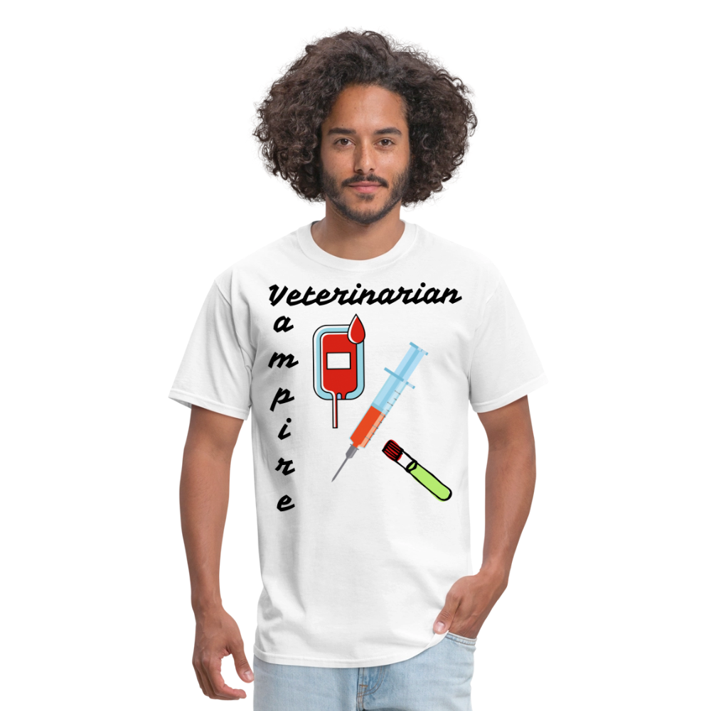 Veterinarian Vampire Unisex Classic T-Shirt - white