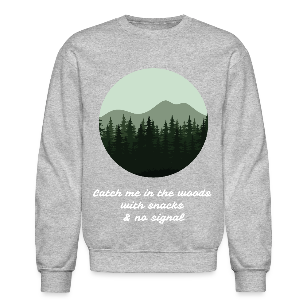 Hiking Unisex Crewneck Sweatshirt - heather gray