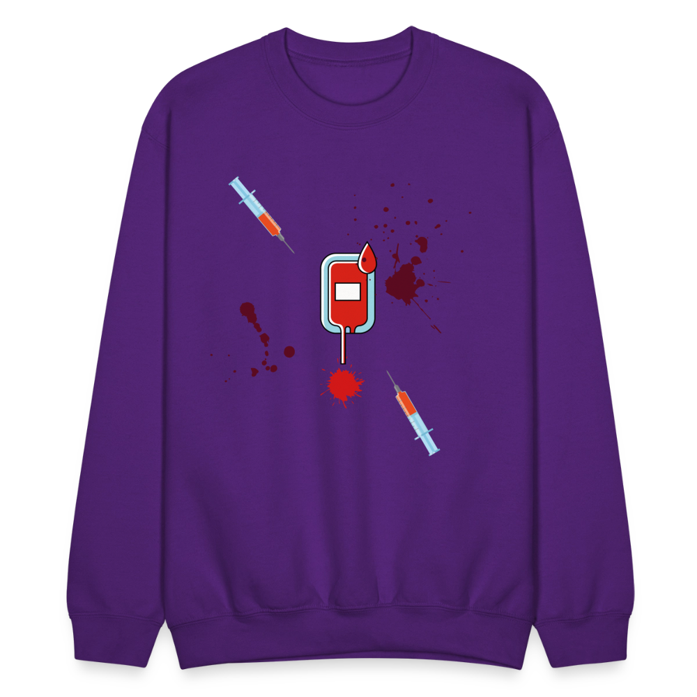 Vet Vampire Crewneck Sweatshirt - purple