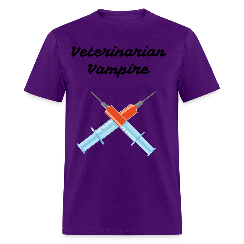 Veterinarian Vampire Unisex Classic T-Shirt - purple