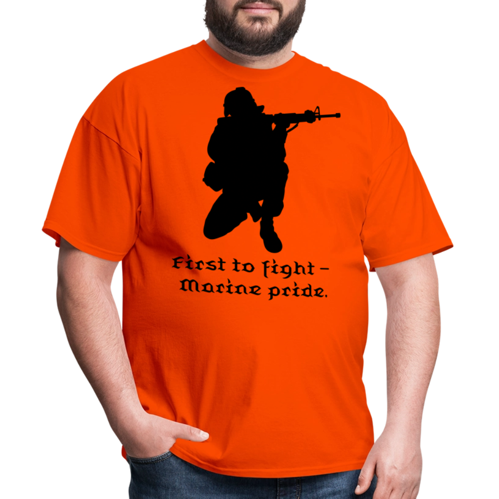 First To Fight Unisex Classic T-Shirt - orange