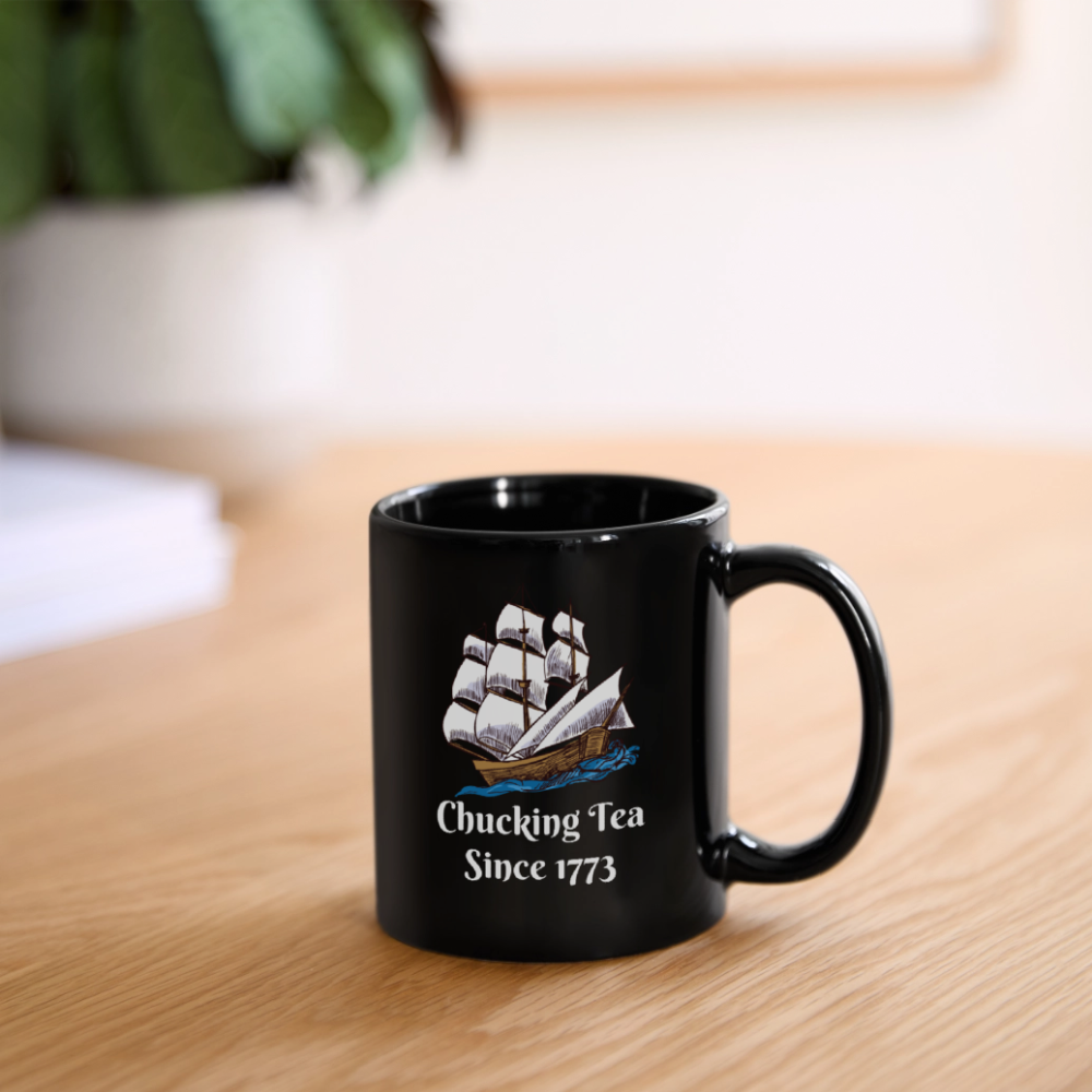 Chucking Tea Full Color Mug - black