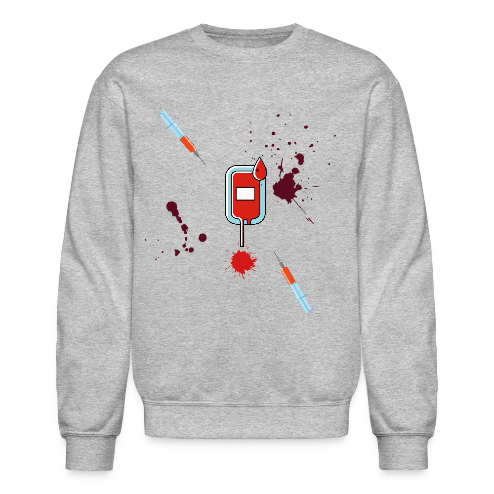 Vet Vampire Crewneck Sweatshirt - heather gray
