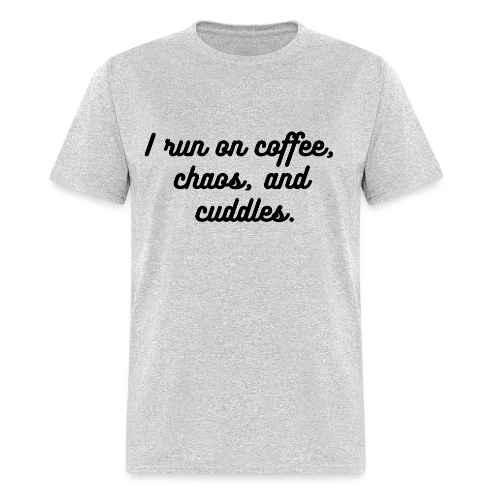 I Run On Coffee Unisex Classic T-Shirt - heather gray