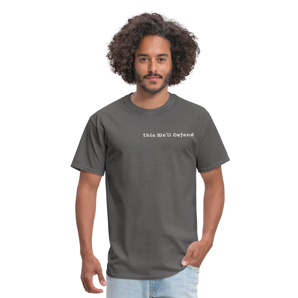 This We'll Defend Army Back Design Unisex Classic T-Shirt - charcoal