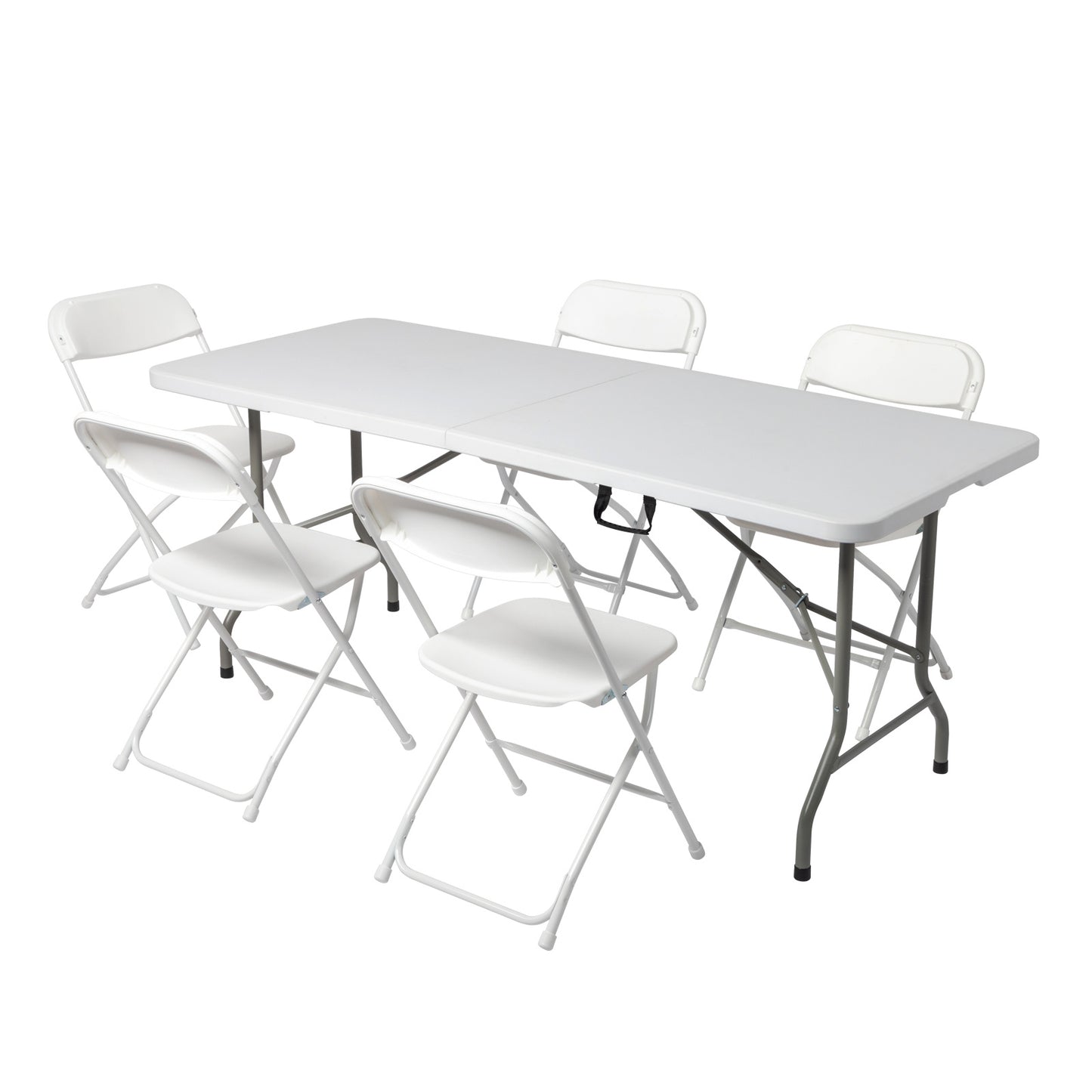 Lightweight Plastic Folding Rectangular Table For Outdoor Lounging