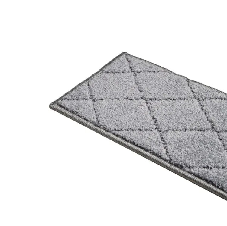 VEVOR Stair Treads, Stairs Carpet Non Slip 9 X 28, Indoor Stair Runner For Wooden Steps, Anti Slip Carpet Soft Edging Stair Rugs Mats For Kids Elders And Dogs, 15 Pcs, Gray