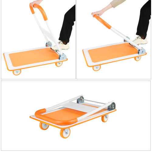 Mobile Platform Trolley, Foldable For Easy Storage, 360-degree Swivel Wheels, 330 Lb Weight Capacity Unavailable Platforms- Welfel , Temu