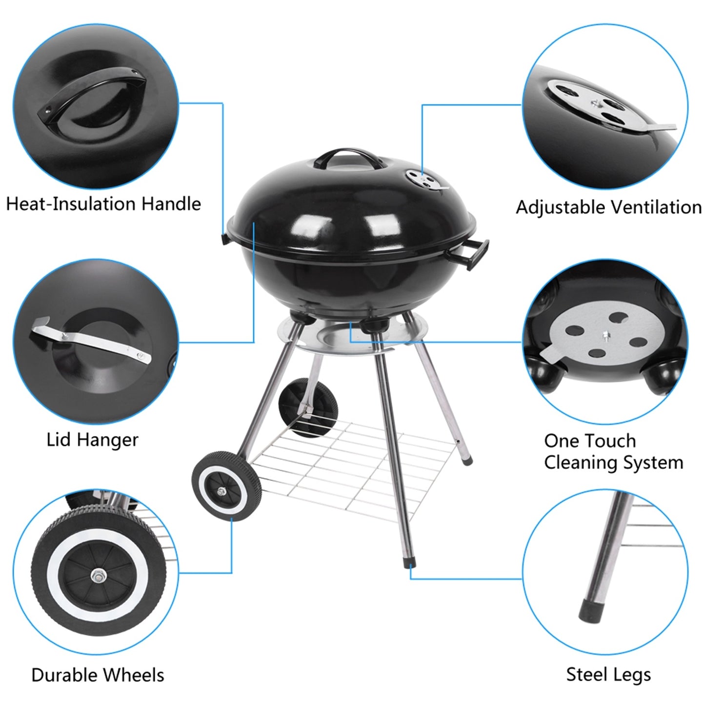 18in Enamel Spherical N001 Carbon Oven