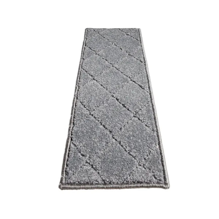 VEVOR Stair Treads, Stairs Carpet Non Slip 9 X 28, Indoor Stair Runner For Wooden Steps, Anti Slip Carpet Soft Edging Stair Rugs Mats For Kids Elders And Dogs, 15 Pcs, Gray