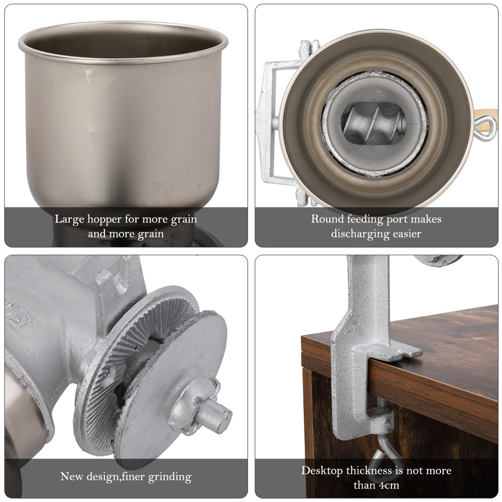 American Grinder Silver Stainless Steel Hand Grinder Hand Grain Grinding