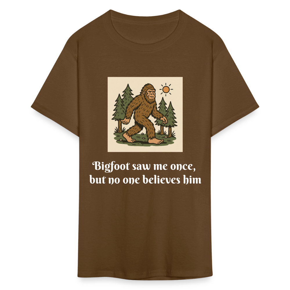 Bigfoot Saw Me Unisex Classic T-Shirt - brown