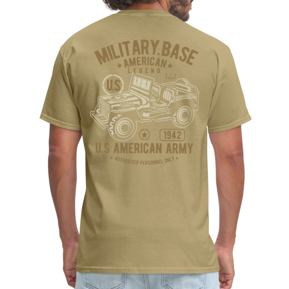 This We'll Defend Army Back Design Unisex Classic T-Shirt - khaki