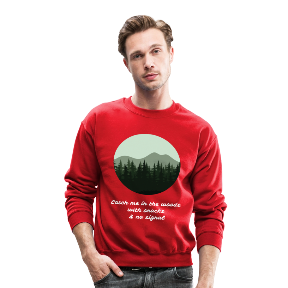 Hiking Unisex Crewneck Sweatshirt - red