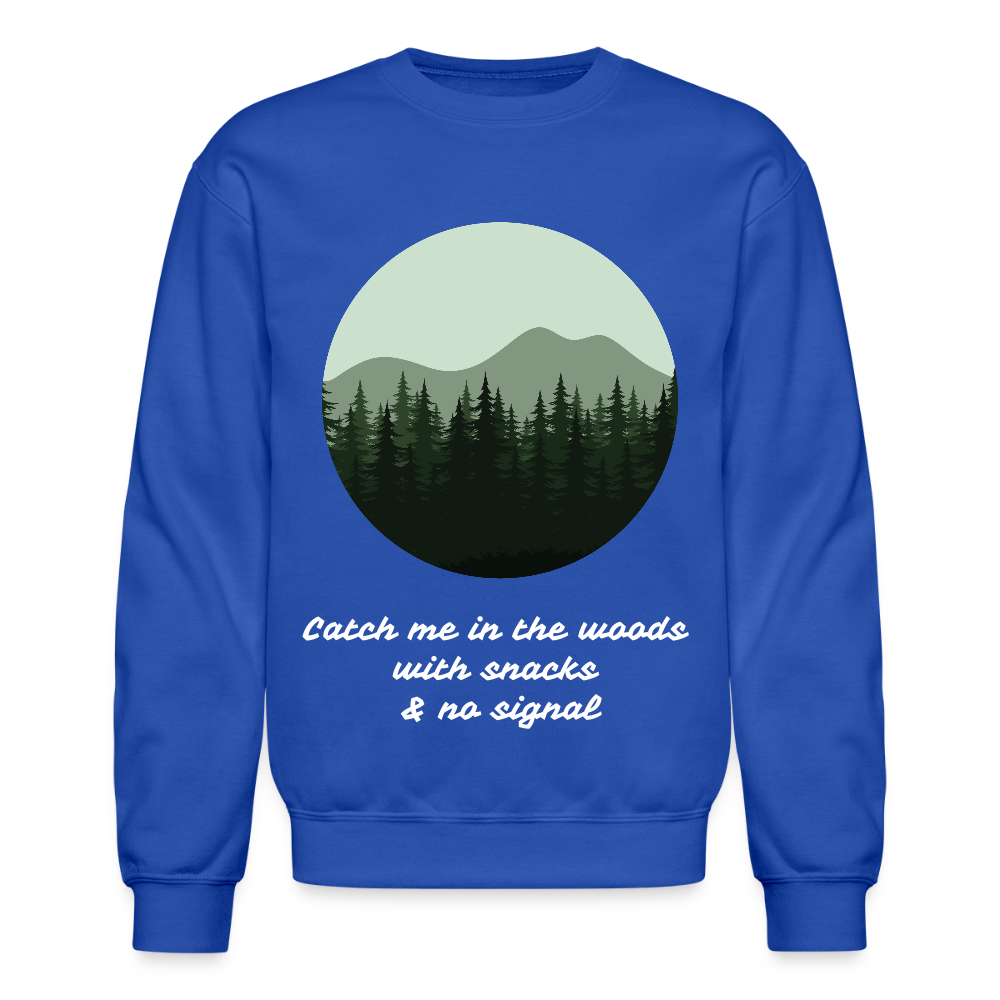 Hiking Unisex Crewneck Sweatshirt - royal blue