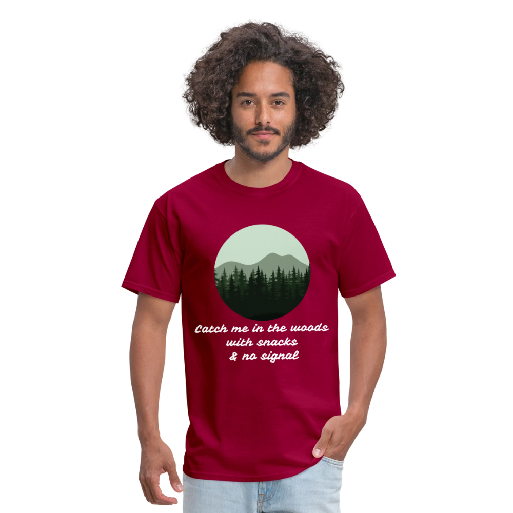 Hiking Unisex Classic T-Shirt - dark red