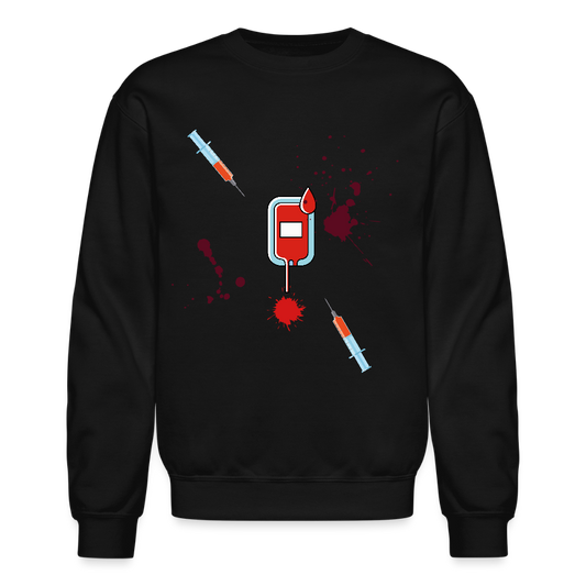 Vet Vampire Crewneck Sweatshirt - black