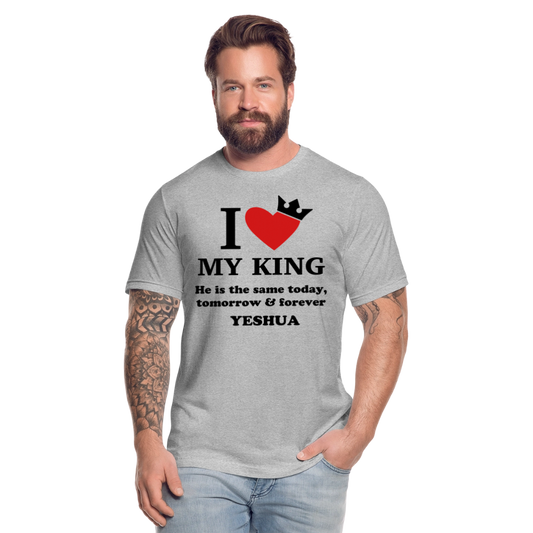 Unisex I Love My King T-Shirt - heather gray
