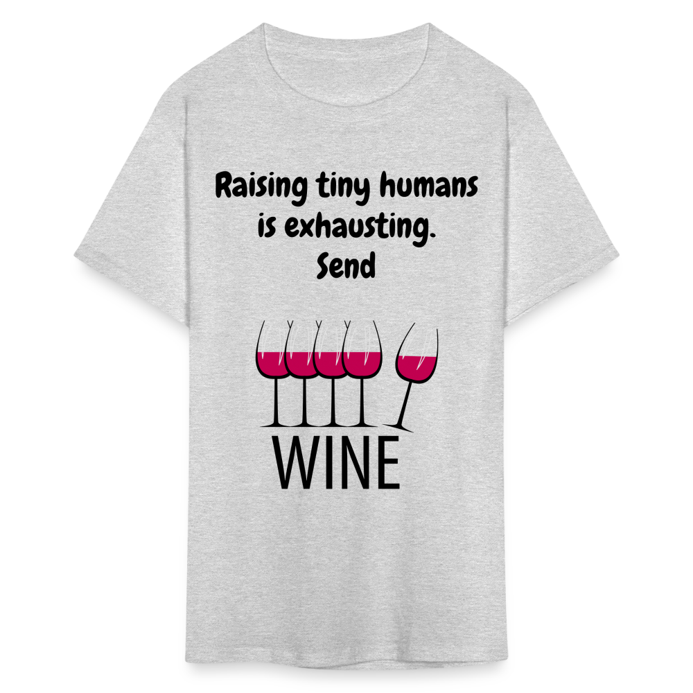 Send Wine Unisex Classic T-Shirt - heather gray