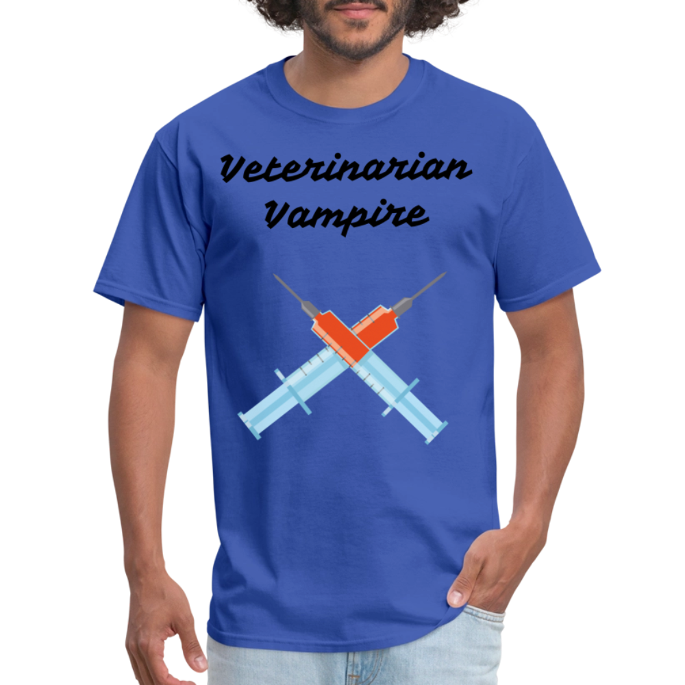 Veterinarian Vampire Unisex Classic T-Shirt - royal blue