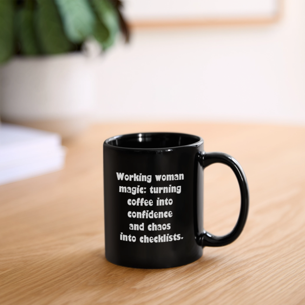 Working Woman Full Color Mug - black