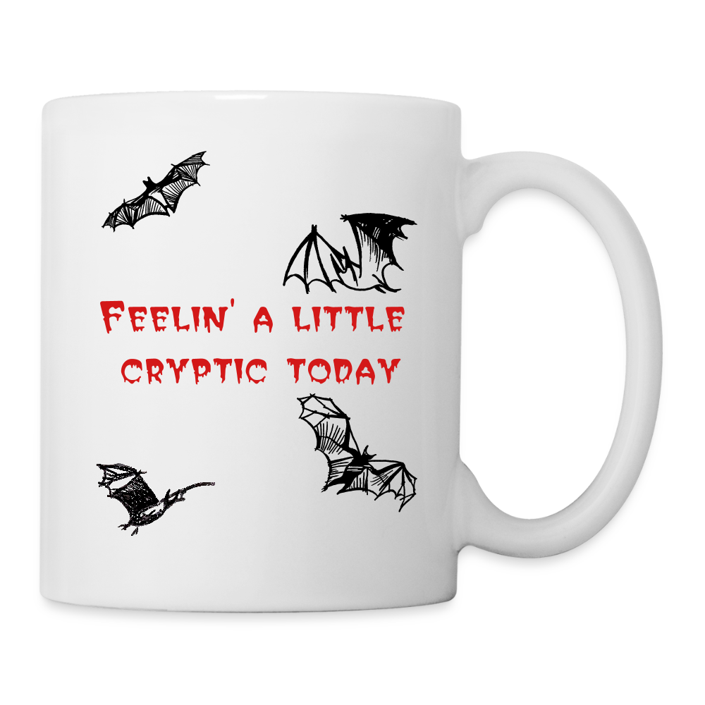 Feelin Cryptic Coffee/Tea Mug - white