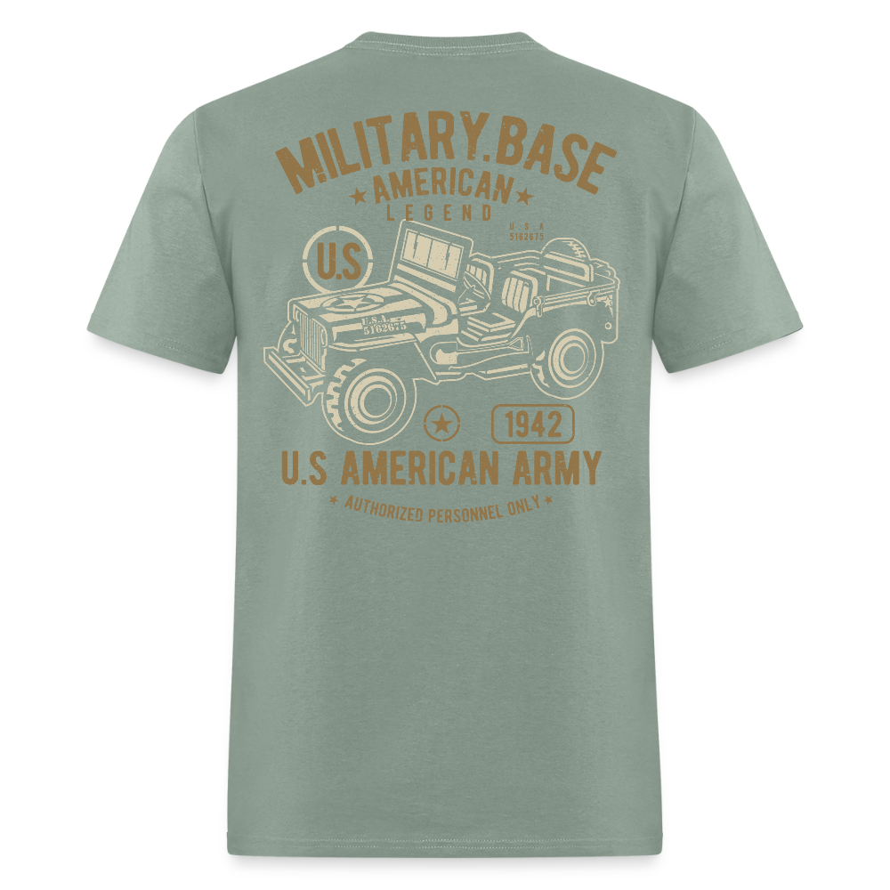 This We'll Defend Army Back Design Unisex Classic T-Shirt - sage