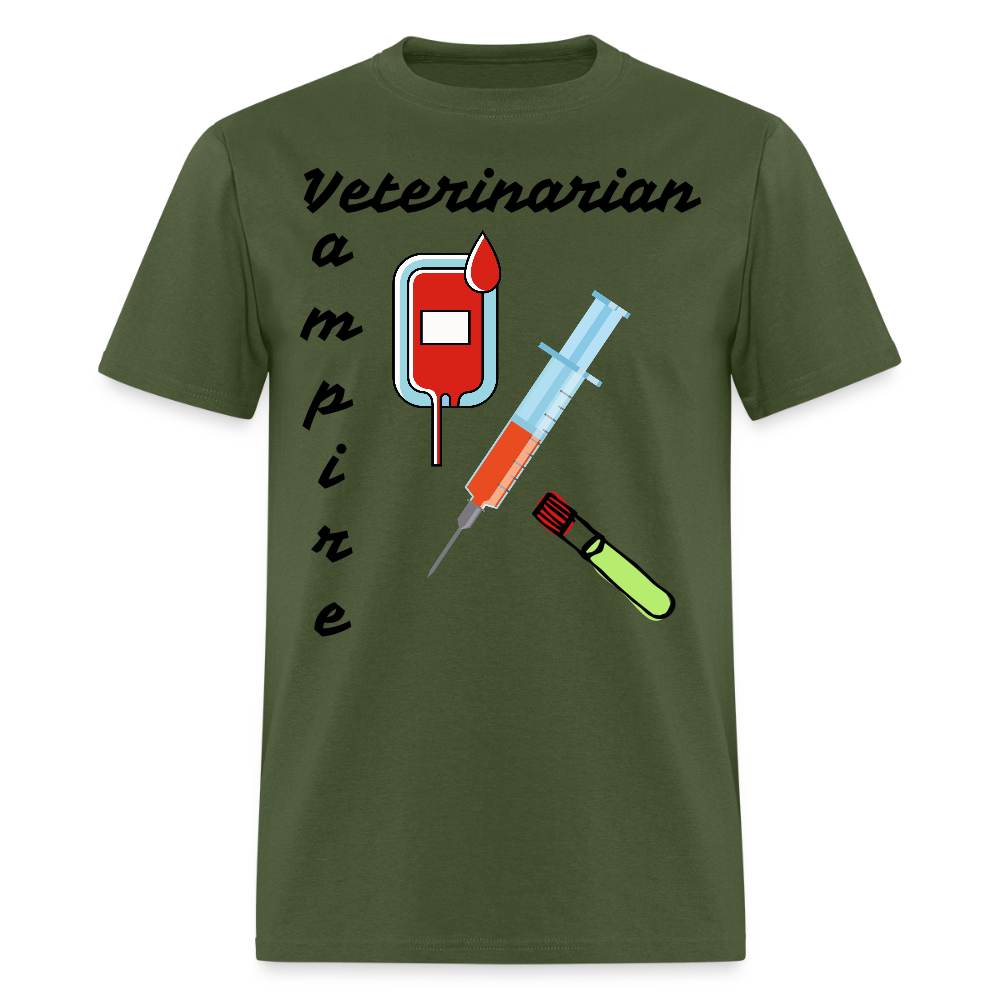 Veterinarian Vampire Unisex Classic T-Shirt - military green