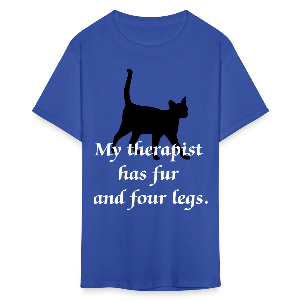 My Therapist Has Four Legs Cat Unisex Classic T-Shirt - royal blue