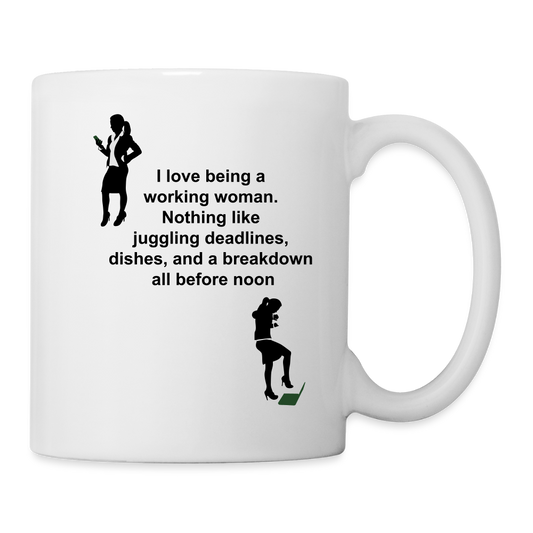 Noon Breakdown Coffee/Tea Mug - white