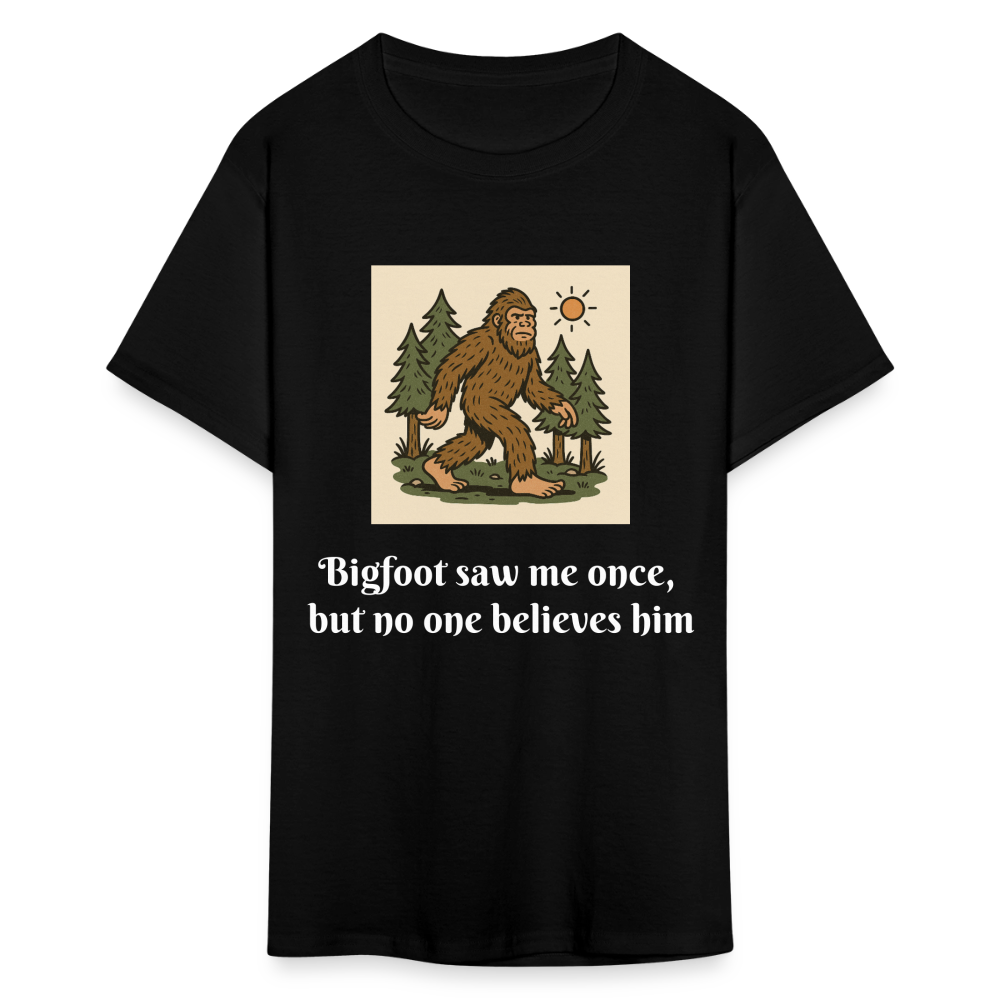 Bigfoot Saw Me Unisex Classic T-Shirt - black